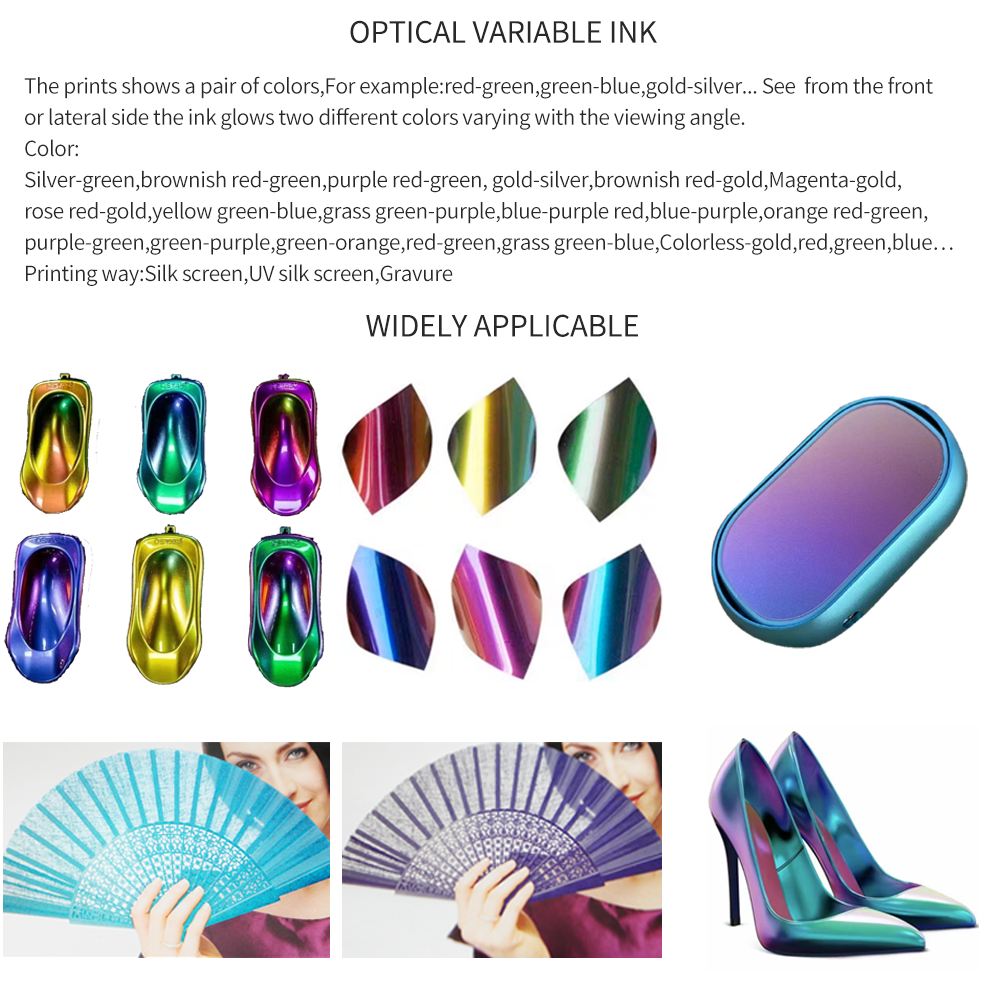 High-quality optical variable ink for security applications
