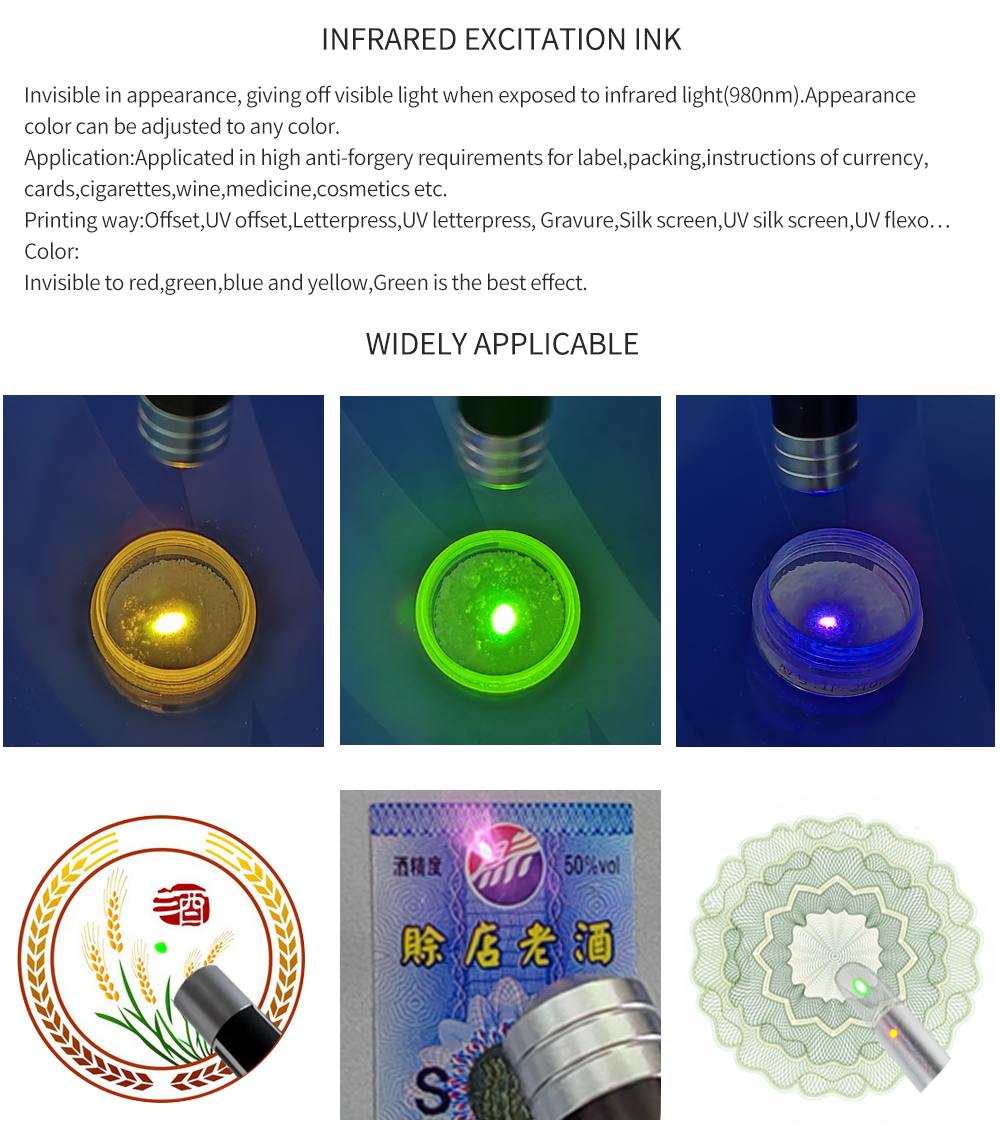 Security offset IR invisible ink applications